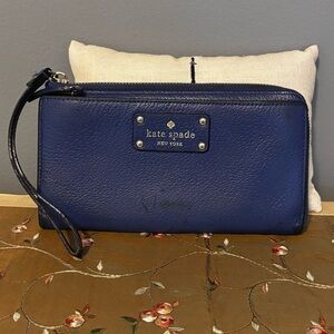 Kate Spade Royal Blue Layton Wellesley Wallet